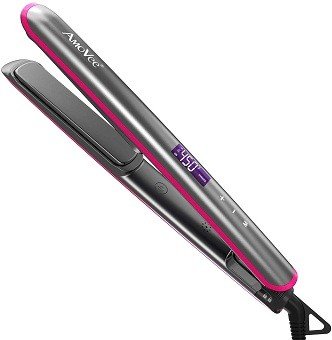 AmoVee Touchscreen Ceramic Tourmaline Flat Iron