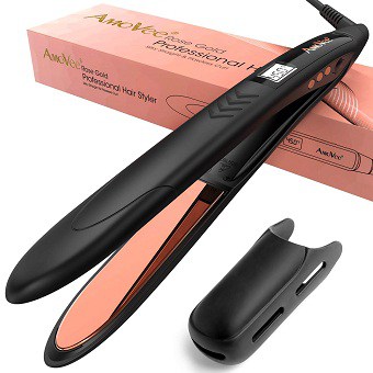 AmoVee Hair Straightener and Curler 2 in 1