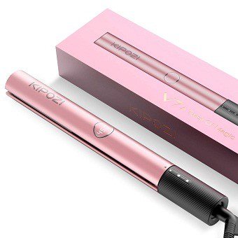 KIPOZI Hair Straightener, 2 in 1 Straightener and Curling Iron