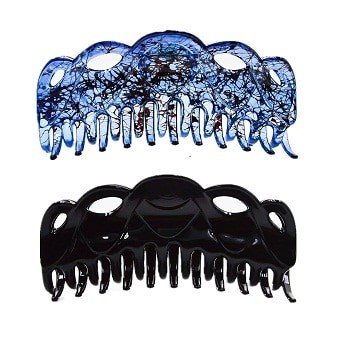 Prettyou 5.5 Inches Large Crystal Plastic Hair Clips