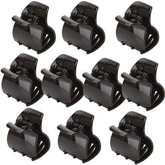 Yishenyishi 10 Pack Black Jaw Clips For Thick Hair