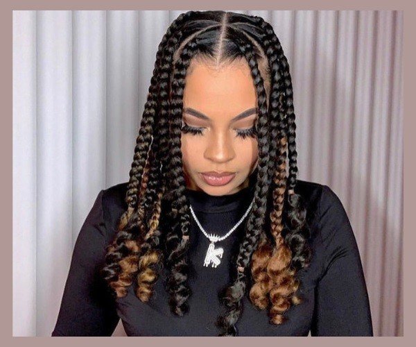 Box Braid Style 4B Hair Type