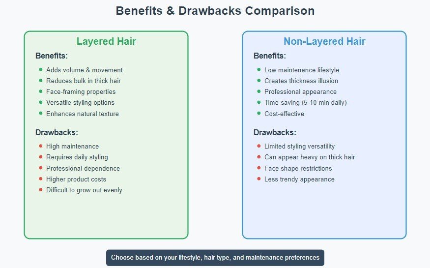 Layered vs. Non-Layered Hair Comparison