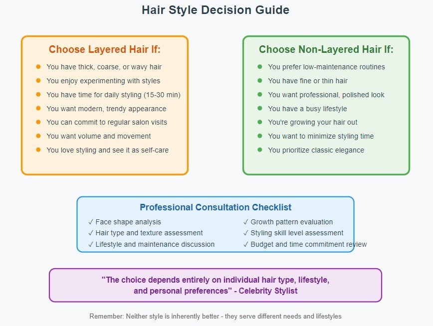 Layered vs. Non-Layered Hair Decision Guide