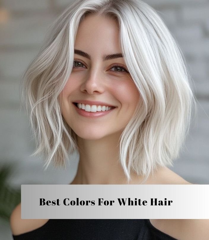best colors for white hair