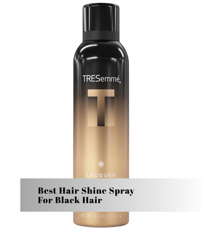 best hair shine spray for black hair